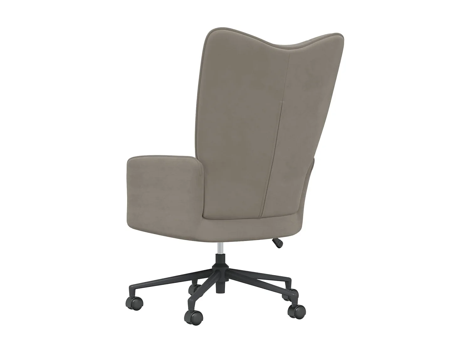 Chaise de relaxation Gris clair Velours 4