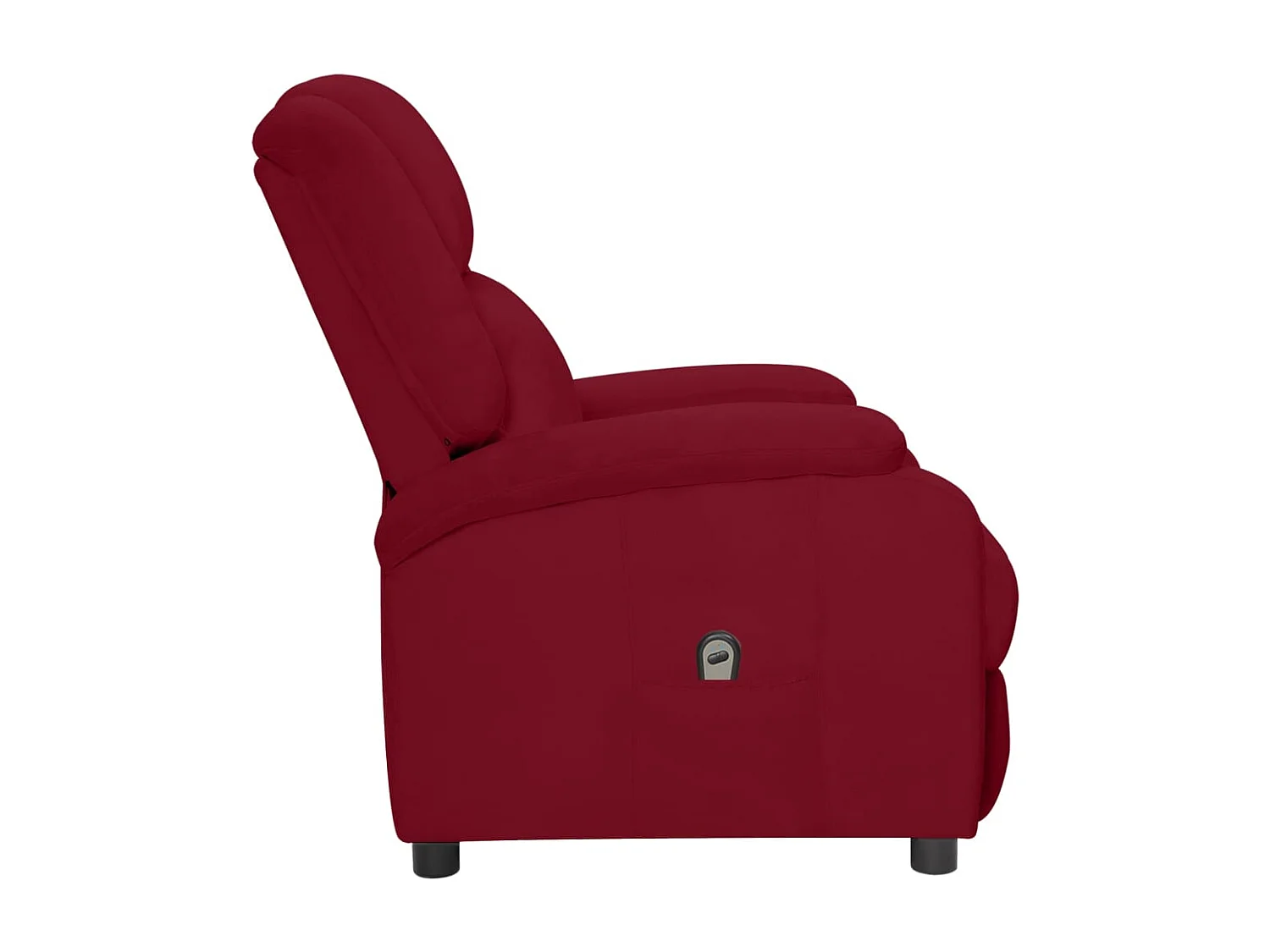 Fauteuil inclinable électrique Bordeaux Velours
