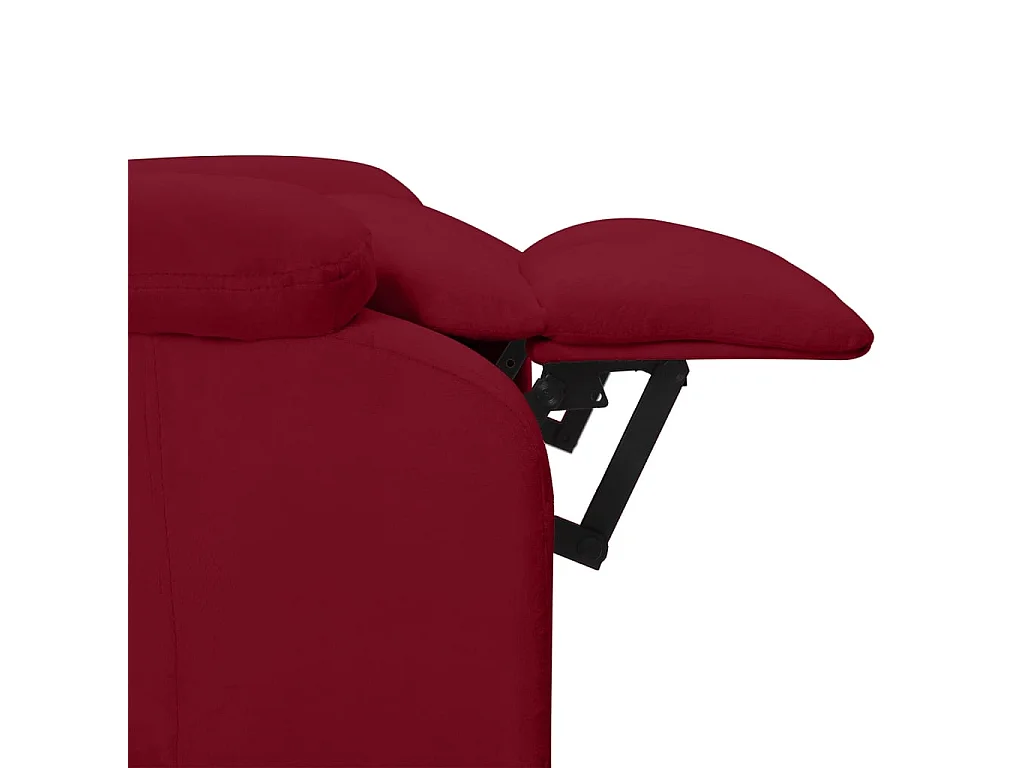 Fauteuil inclinable électrique Bordeaux Velours