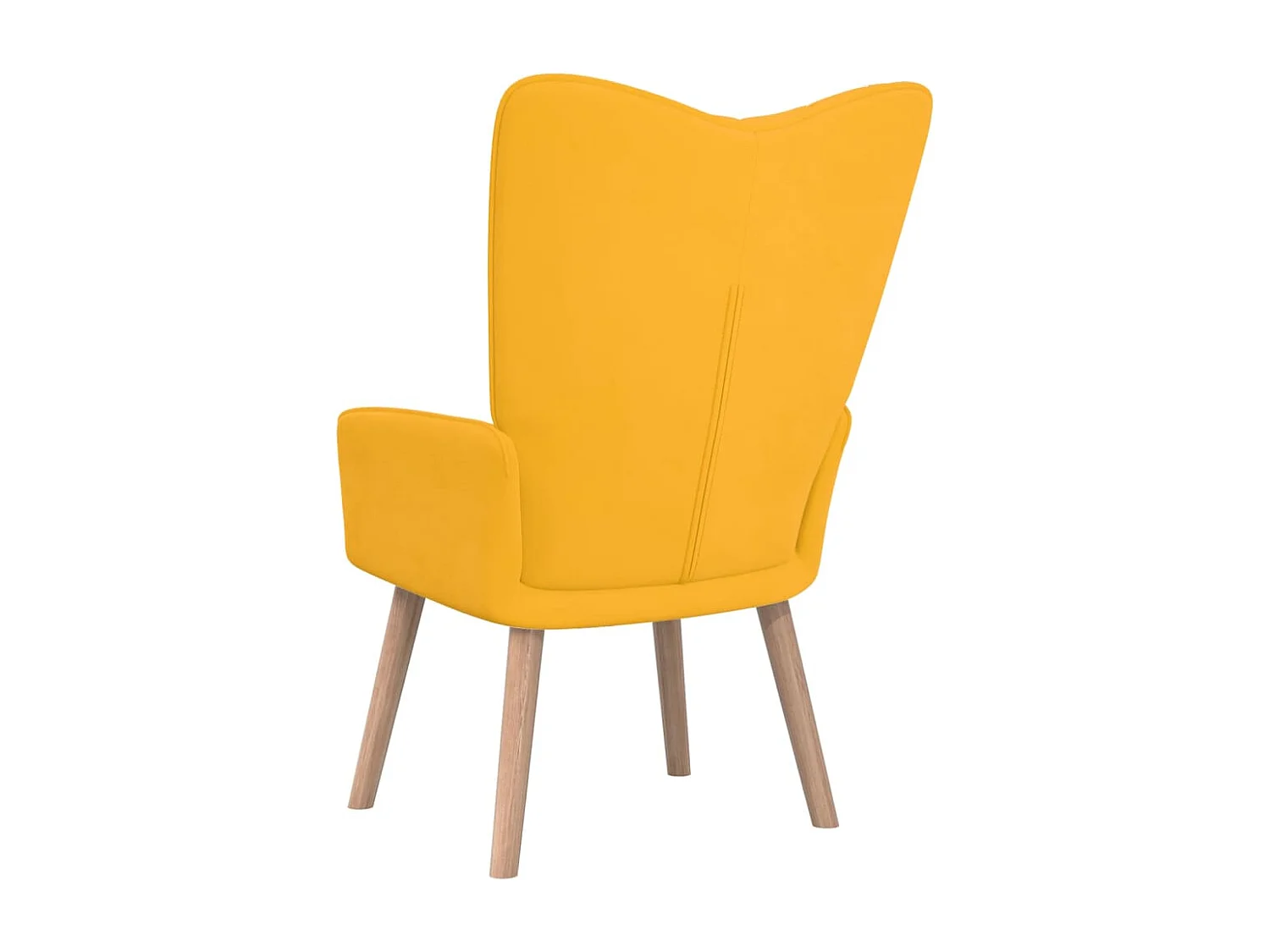 Chaise de relaxation Jaune moutarde Velours 3