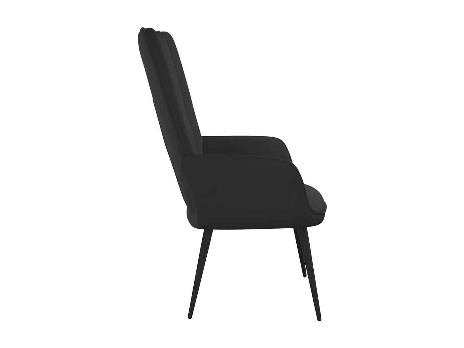 Chaise de relaxation Noir Velours 11