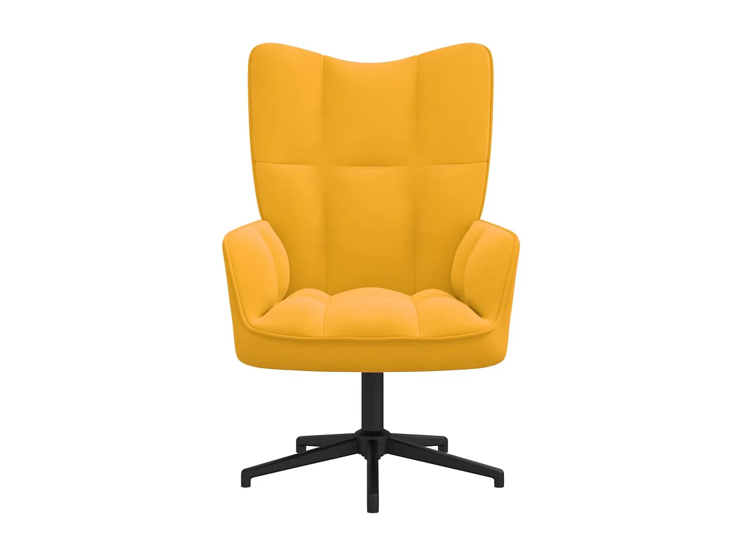 Chaise de relaxation Jaune moutarde Velours 12