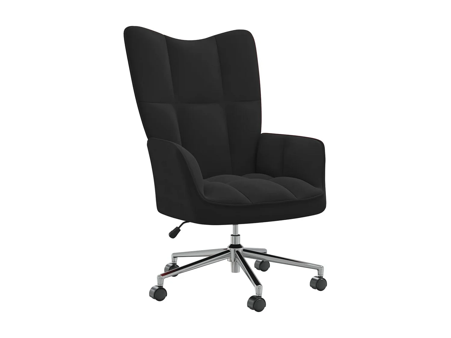 Chaise de relaxation Noir Velours 8