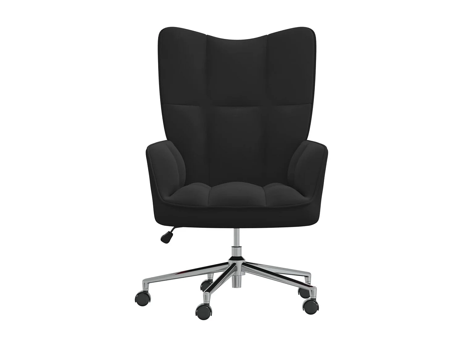 Chaise de relaxation Noir Velours 8