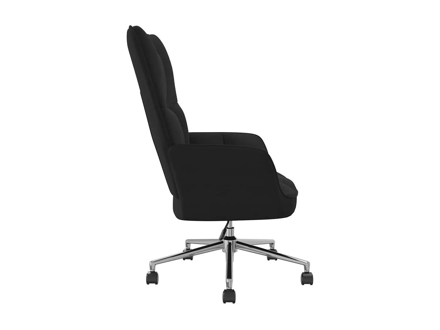 Chaise de relaxation Noir Velours 8