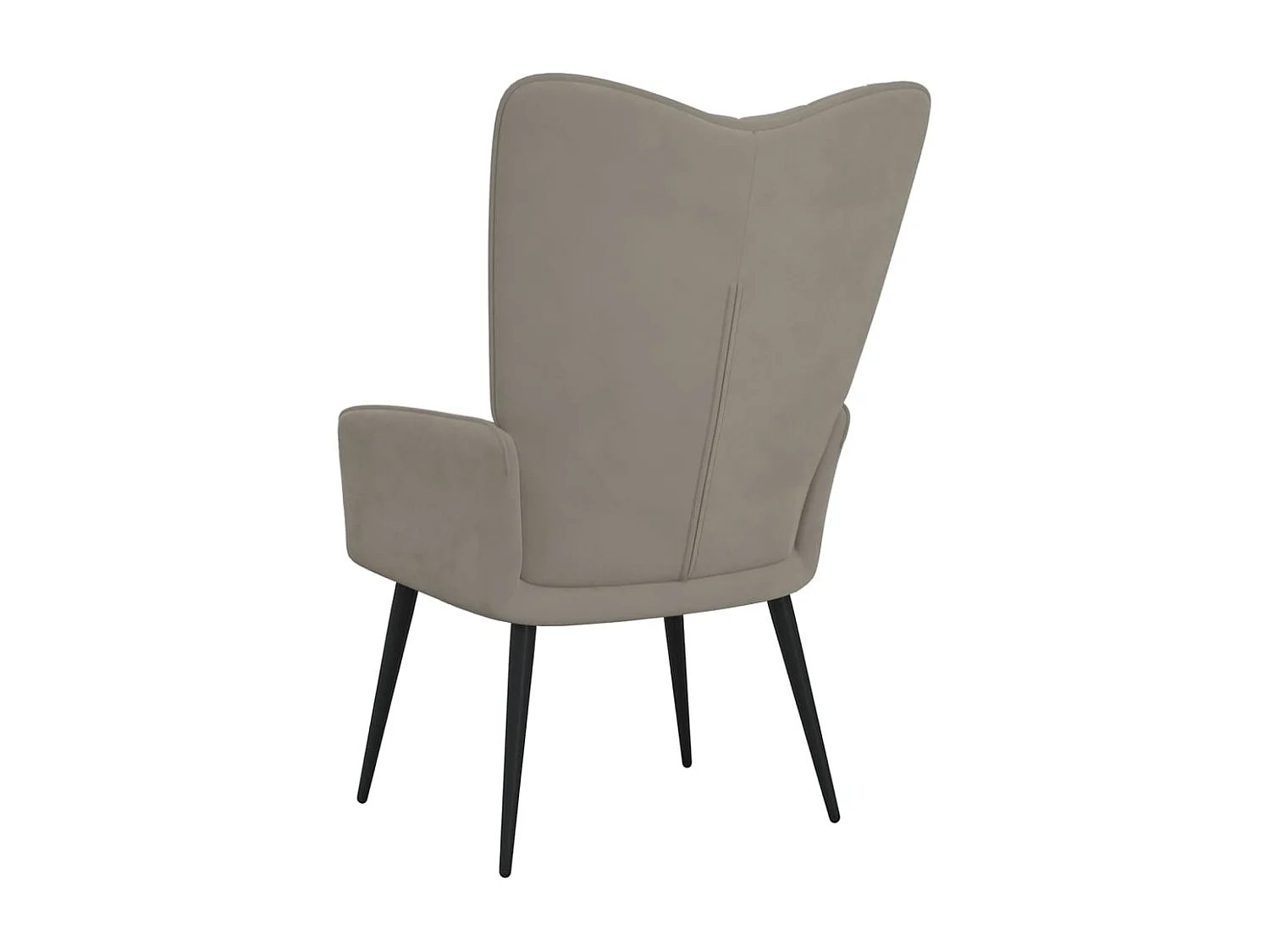 Chaise de relaxation Gris clair Velours 8