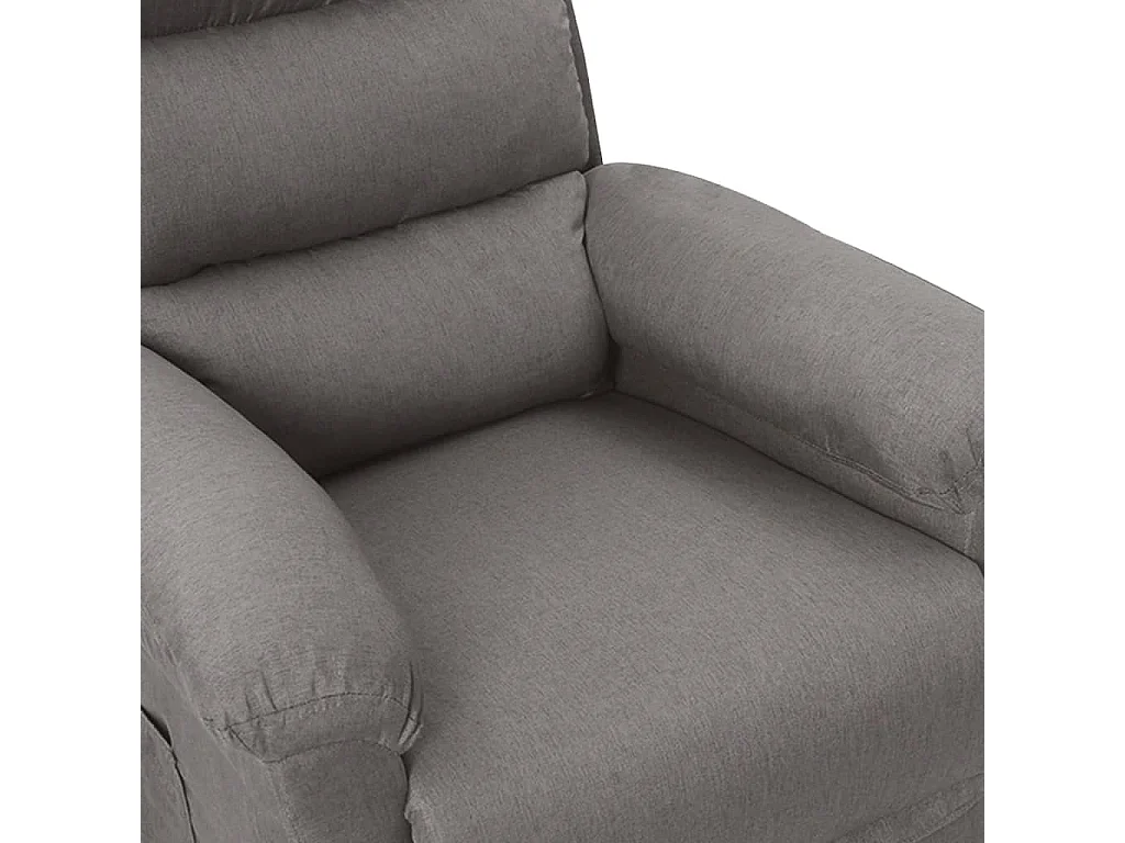 Fauteuil inclinable électrique Gris clair Tissu 4