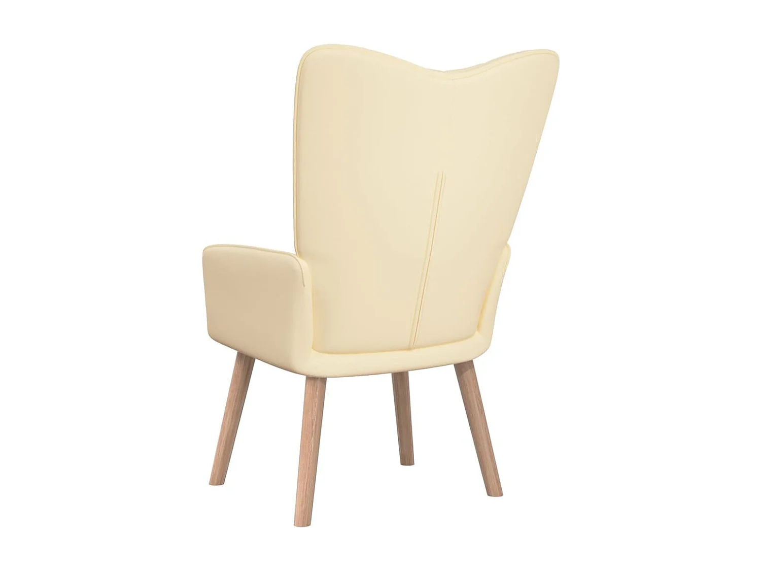 Chaise de relaxation Blanc crème Velours 10