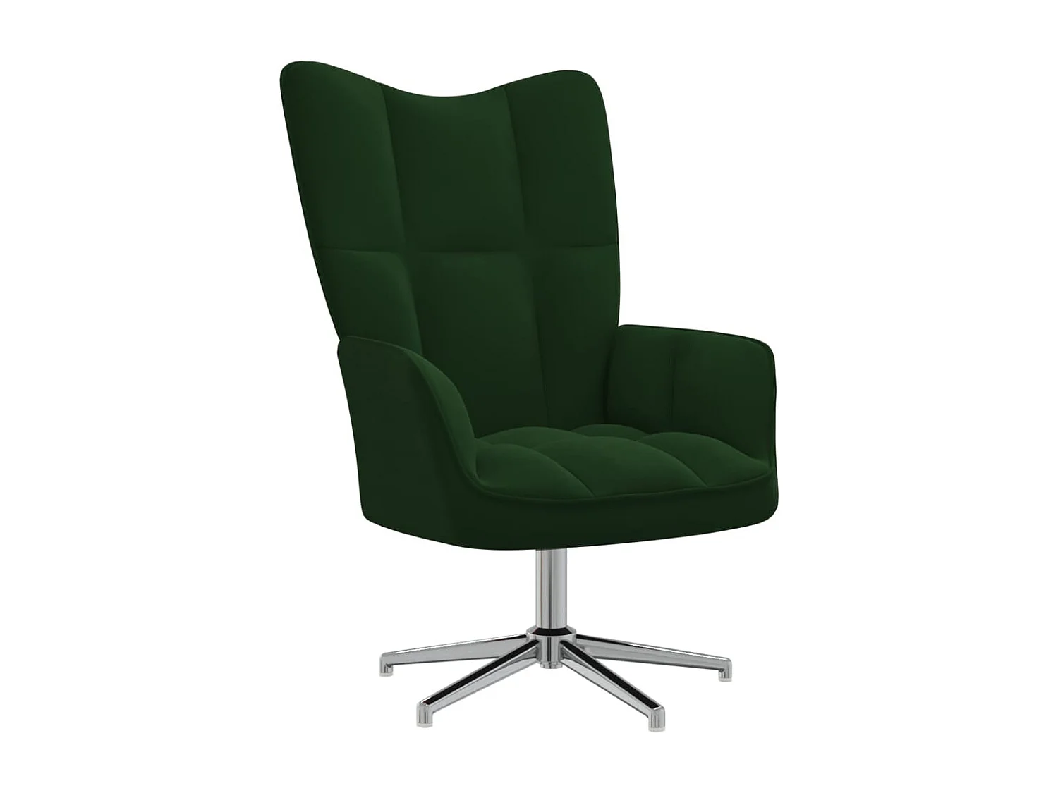 Chaise de relaxation Vert foncé Velours 3