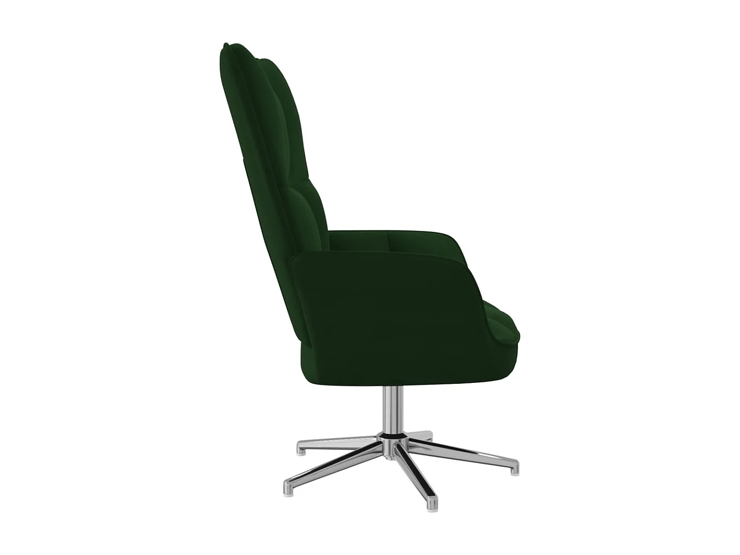 Chaise de relaxation Vert foncé Velours 3