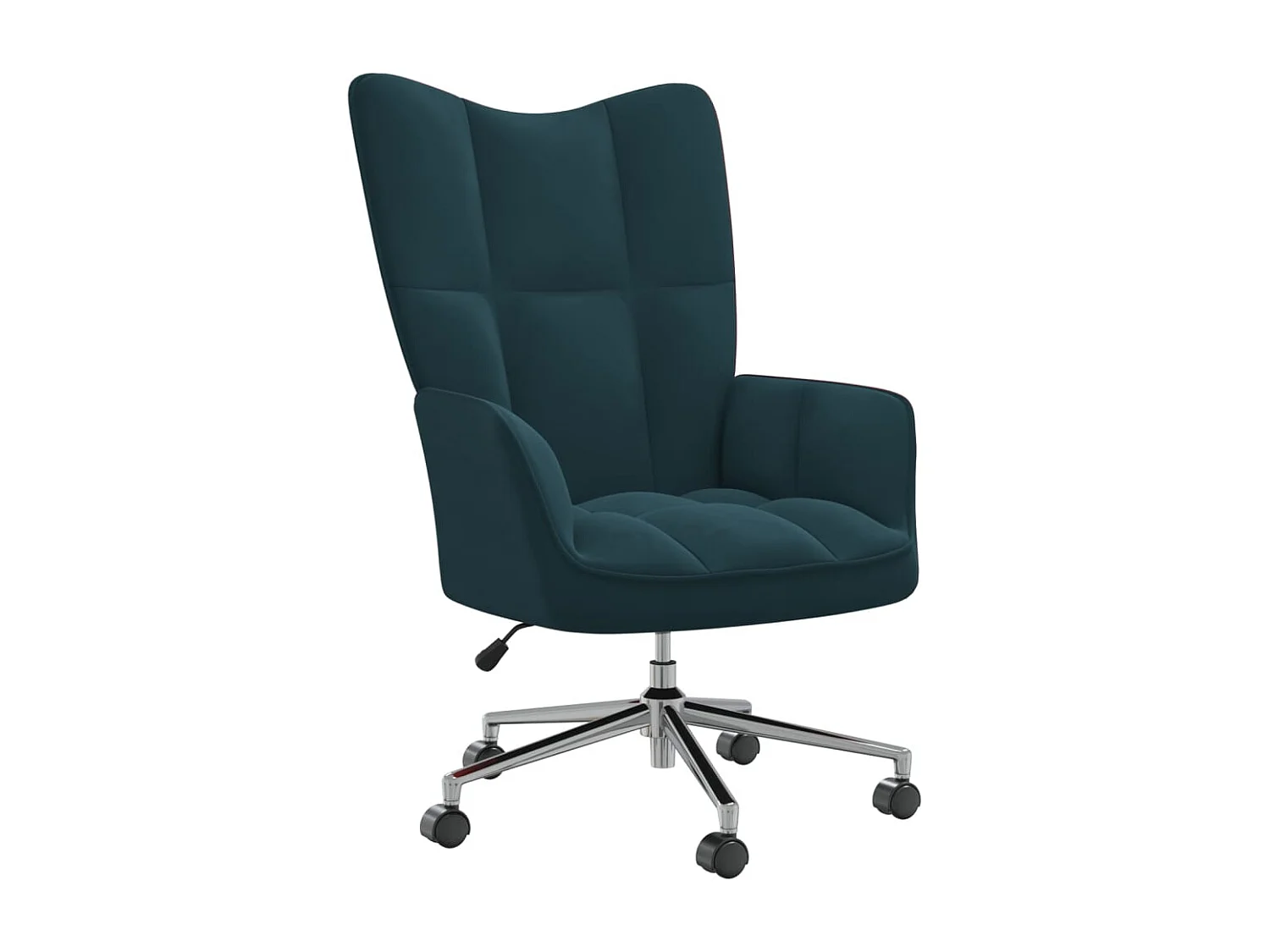 Chaise de relaxation Bleu Velours