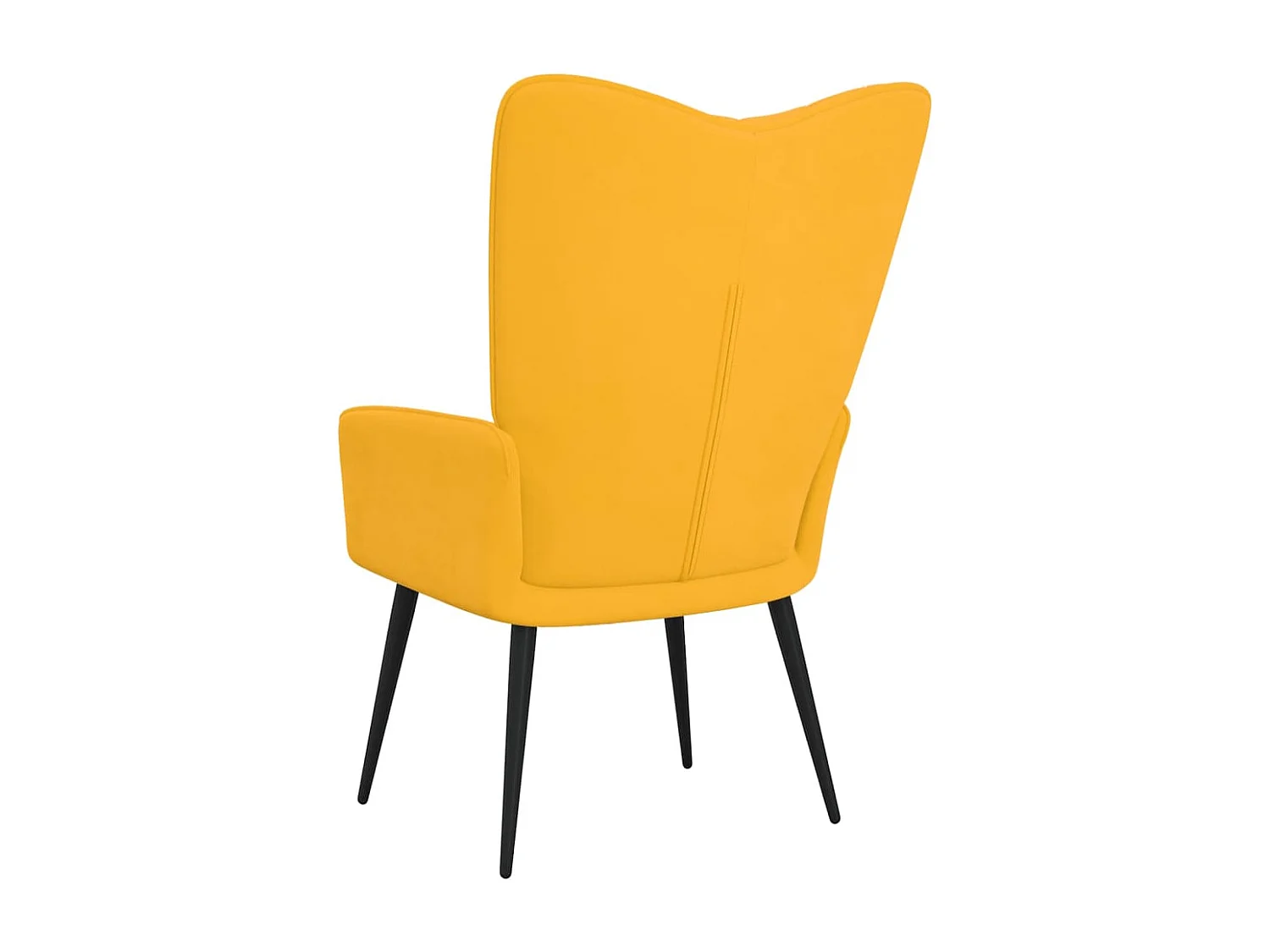 Chaise de relaxation Jaune moutarde Velours 6
