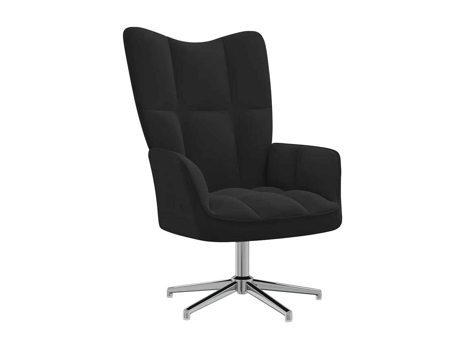 Chaise de relaxation Noir Velours 6