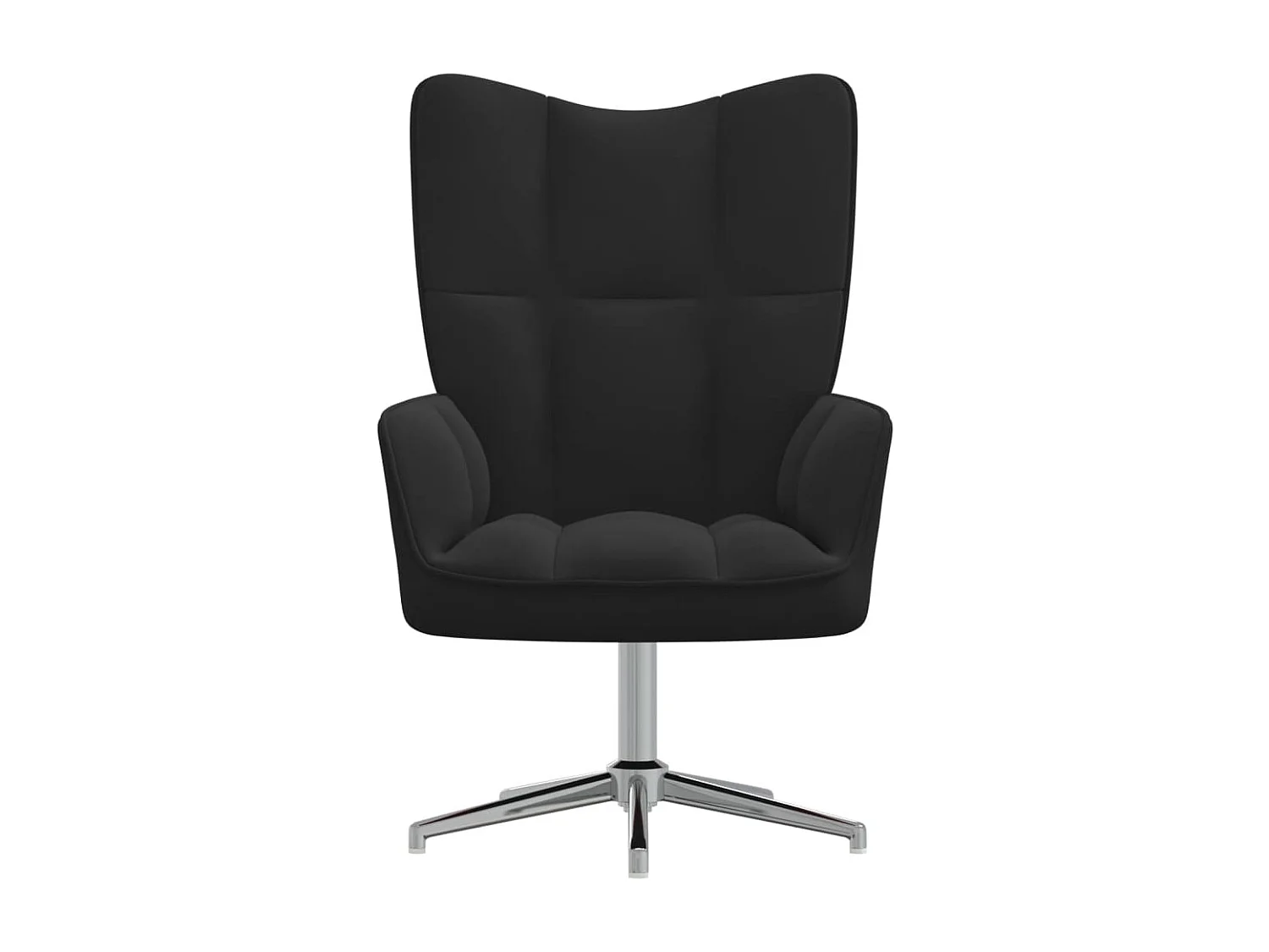 Chaise de relaxation Noir Velours 6