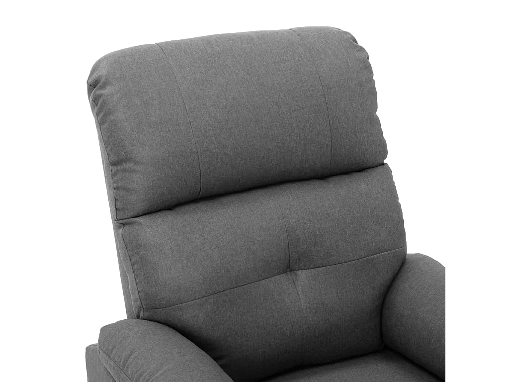 Fauteuil inclinable électrique Gris clair Tissu 6