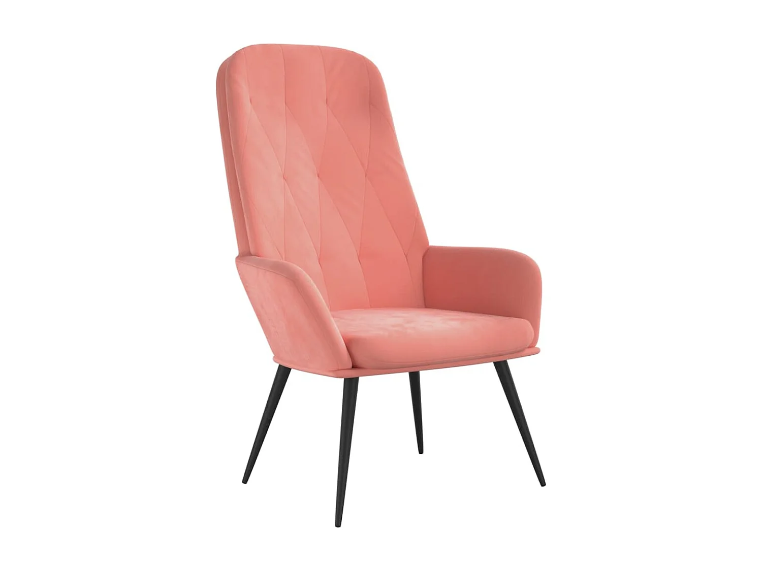 Chaise de relaxation Rose Velours 3