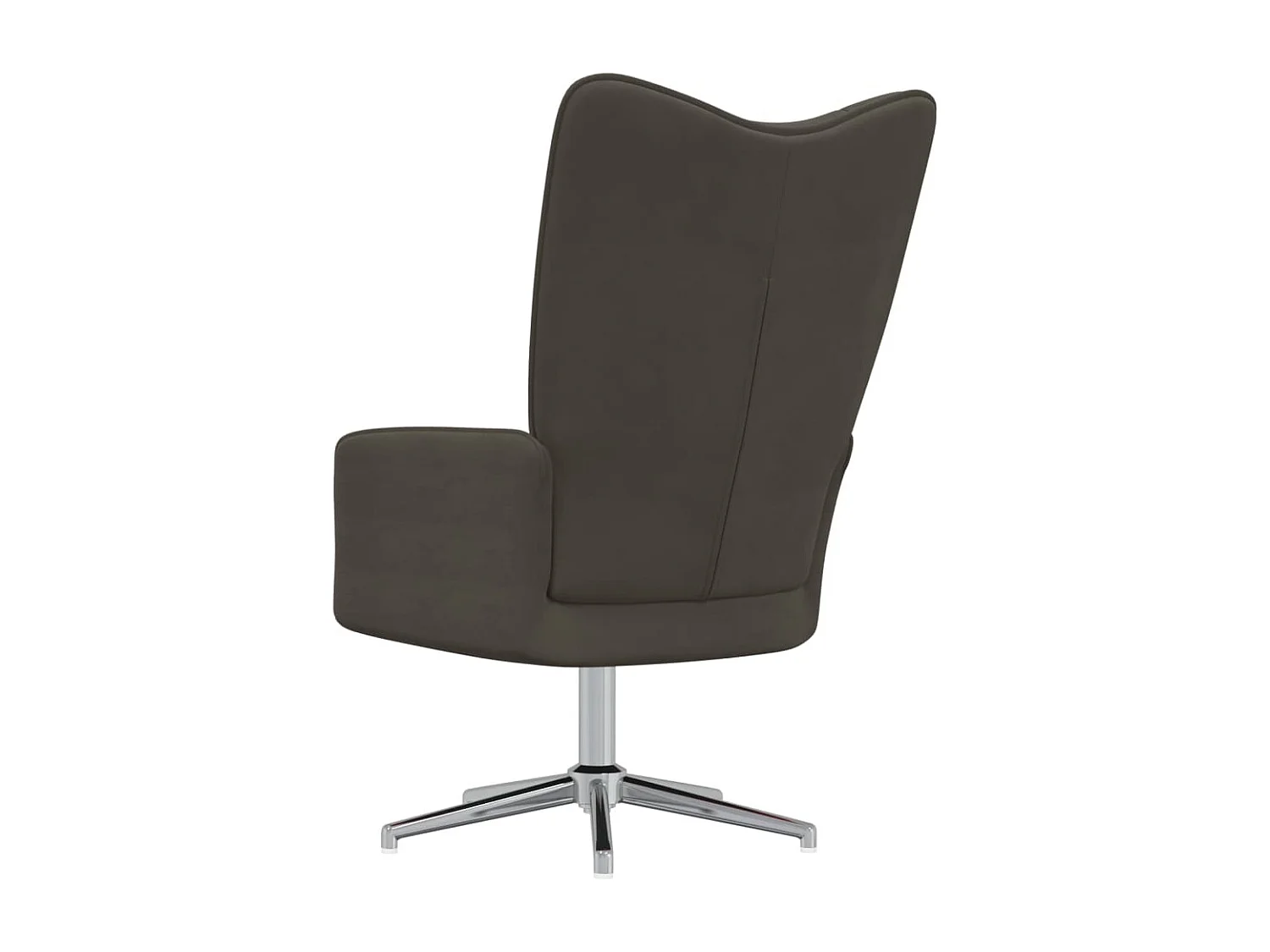 Chaise de relaxation Gris foncé Velours 6