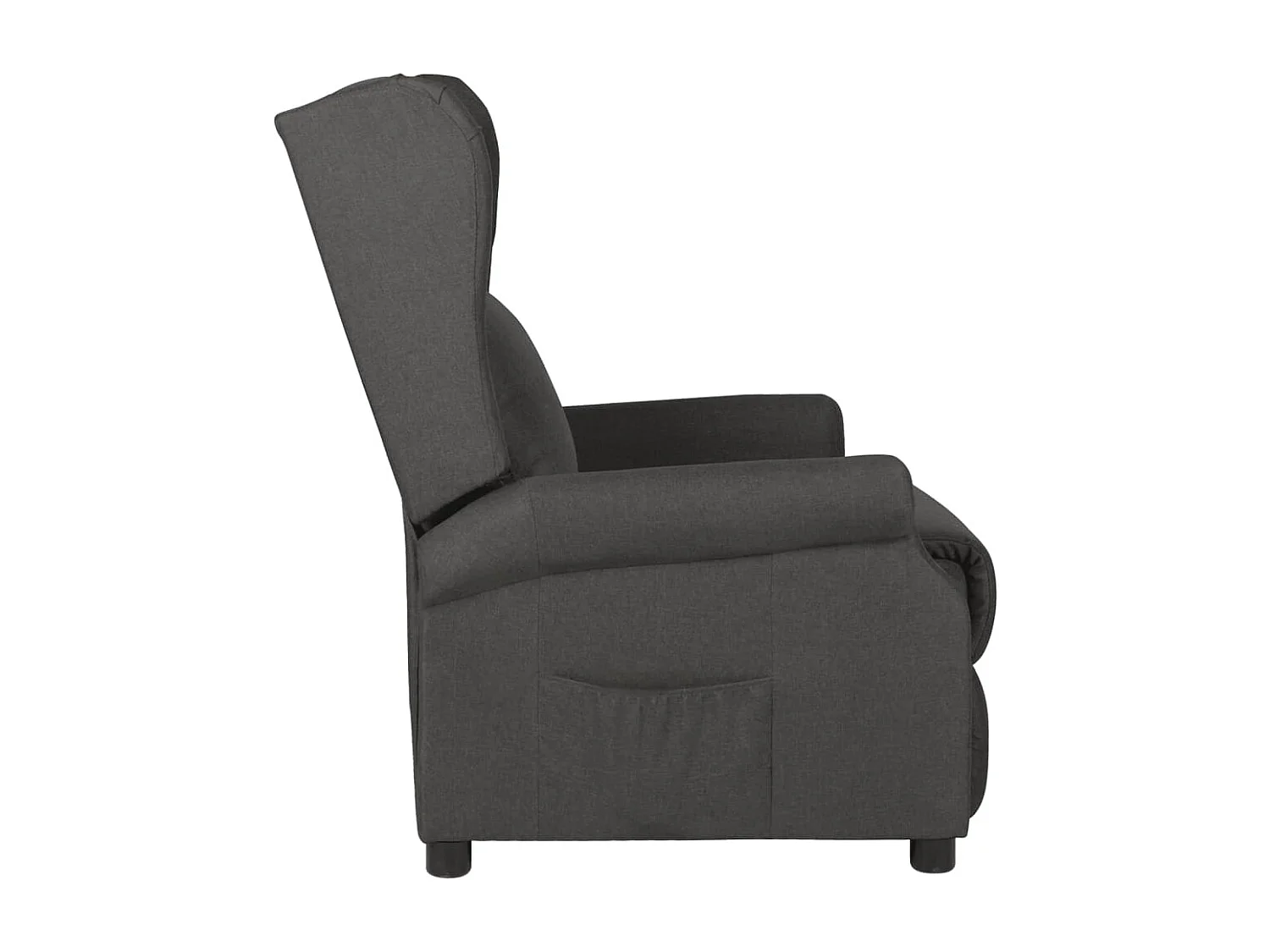 Fauteuil inclinable électrique Gris foncé Tissu