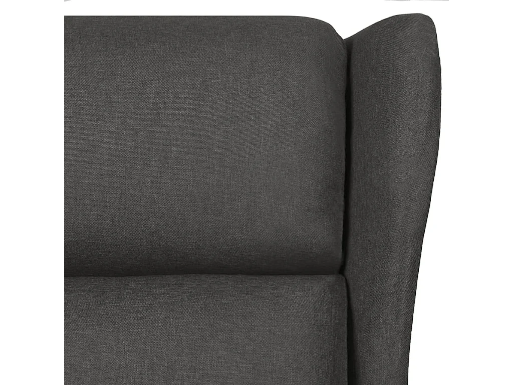 Fauteuil inclinable électrique Gris foncé Tissu
