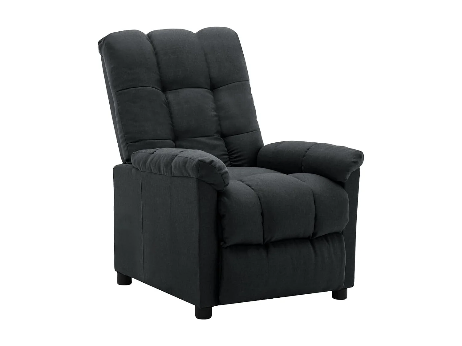 Fauteuil inclinable Gris foncé Tissu Pako