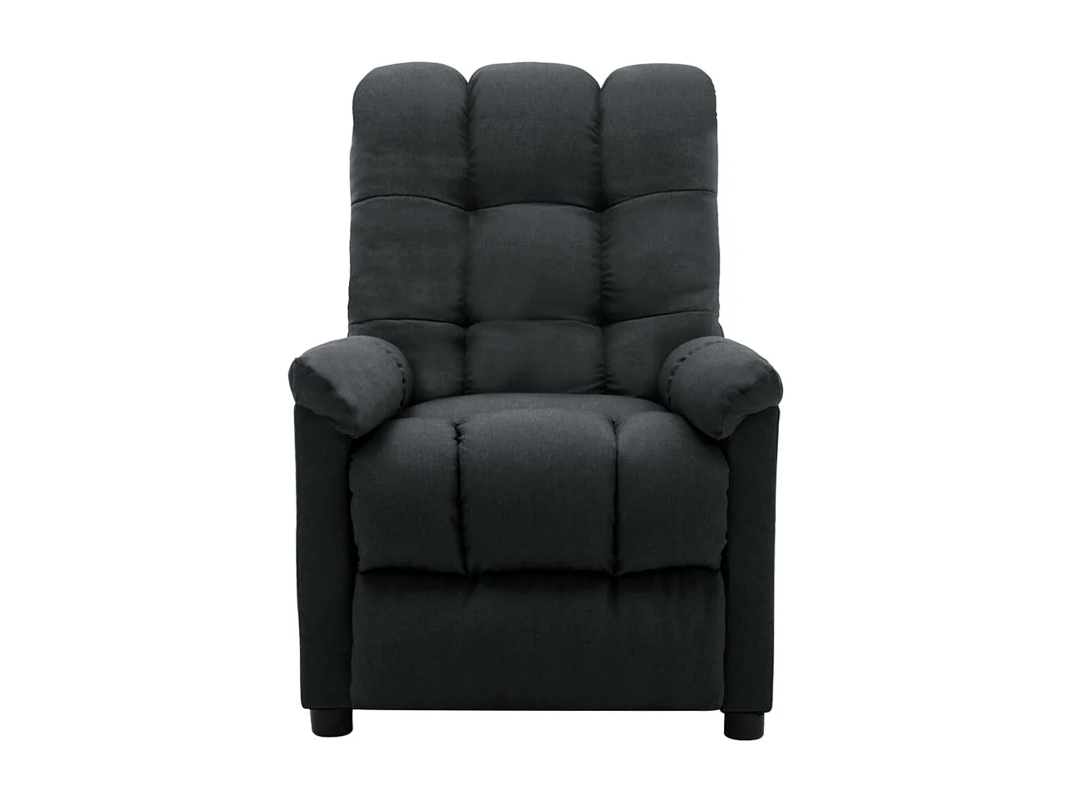 Fauteuil inclinable Gris foncé Tissu Pako