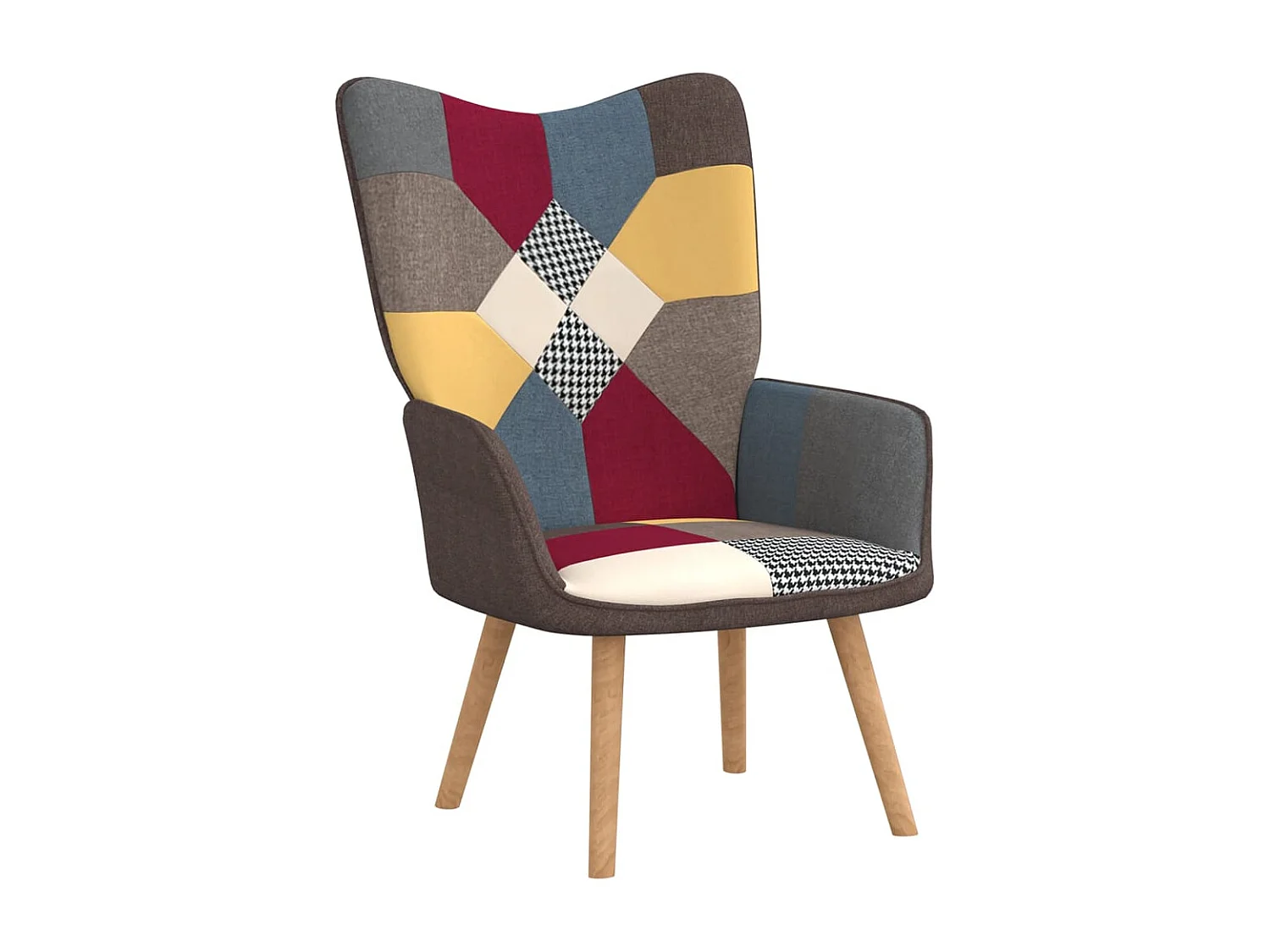 Chaise de relaxation Patchwork Tissu 3