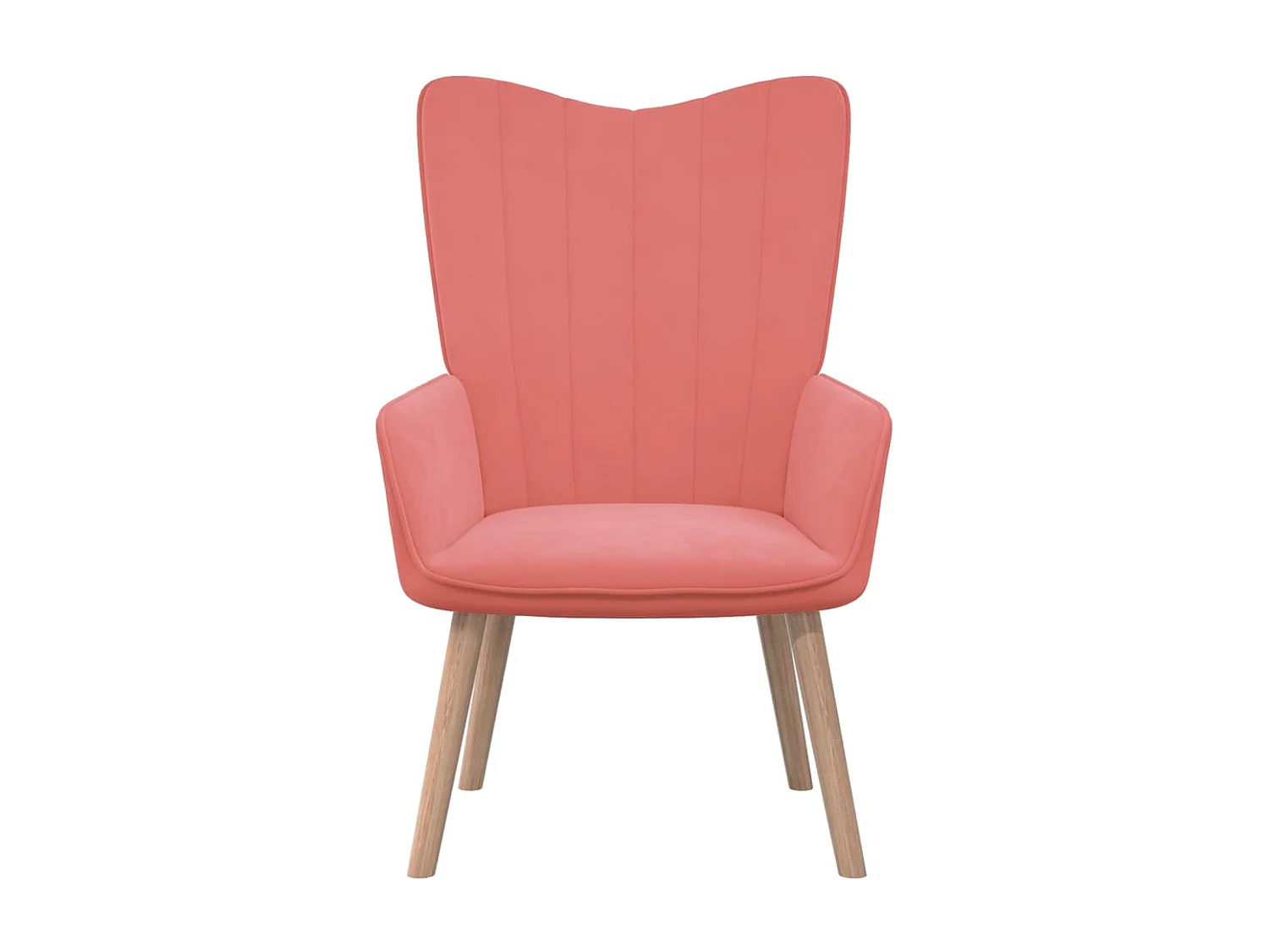 Chaise de relaxation Rose Velours 10