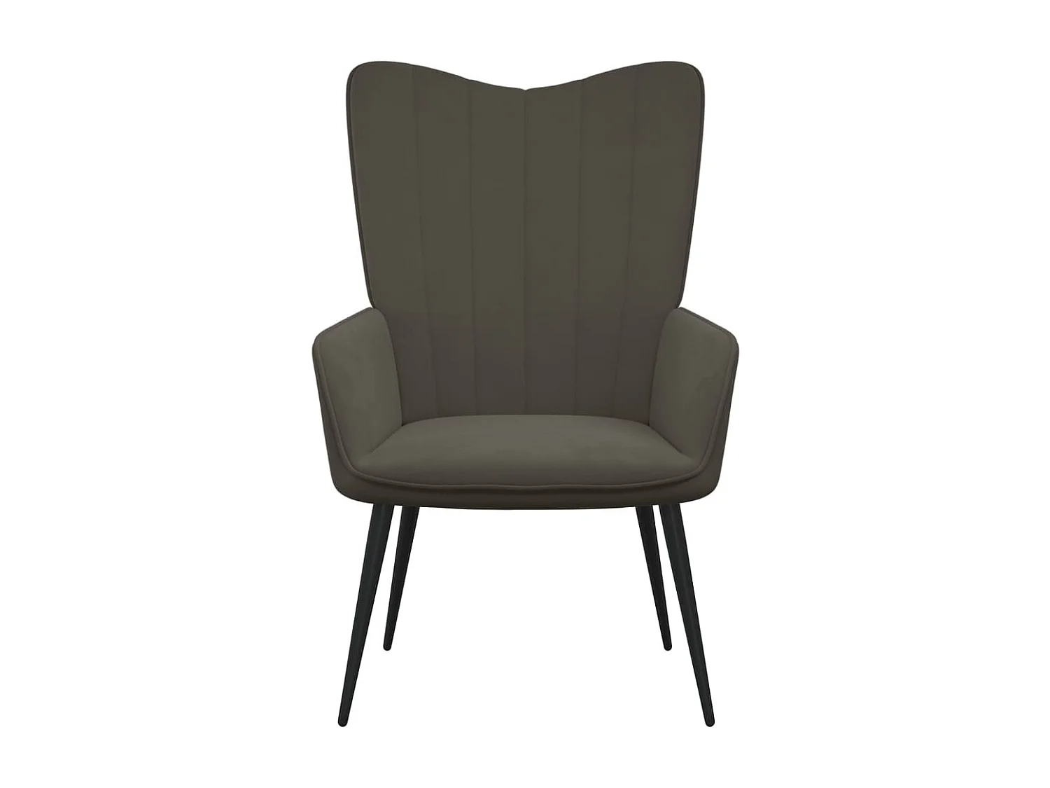 Chaise de relaxation Gris foncé Velours 11