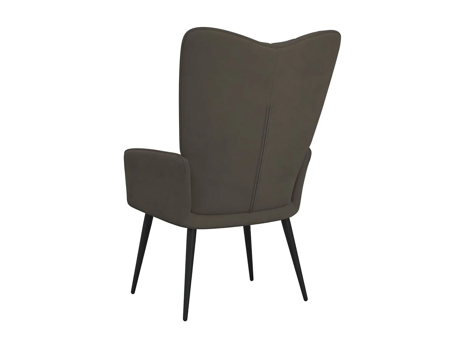 Chaise de relaxation Gris foncé Velours 11