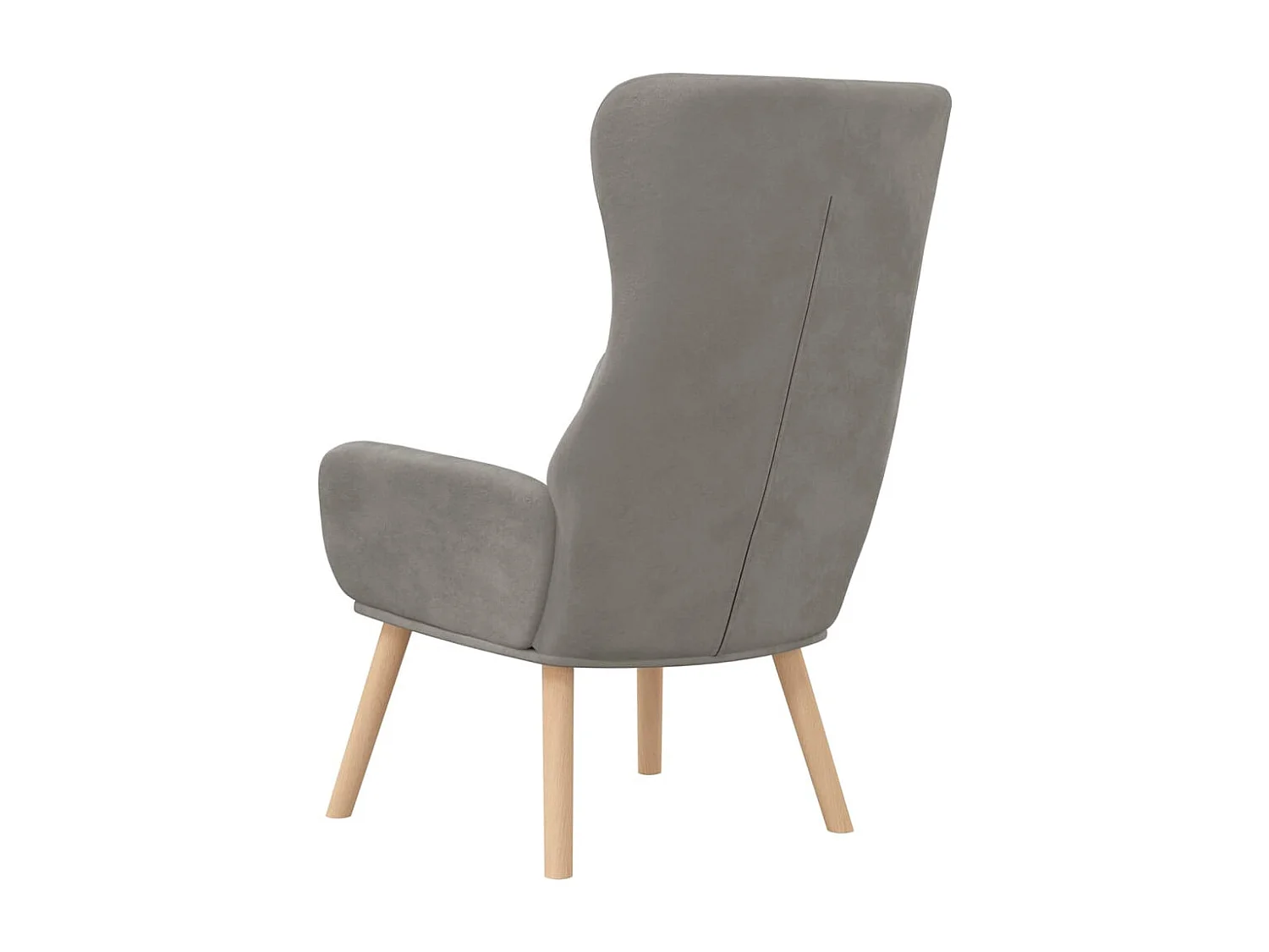 Chaise de relaxation Gris clair Velours 2