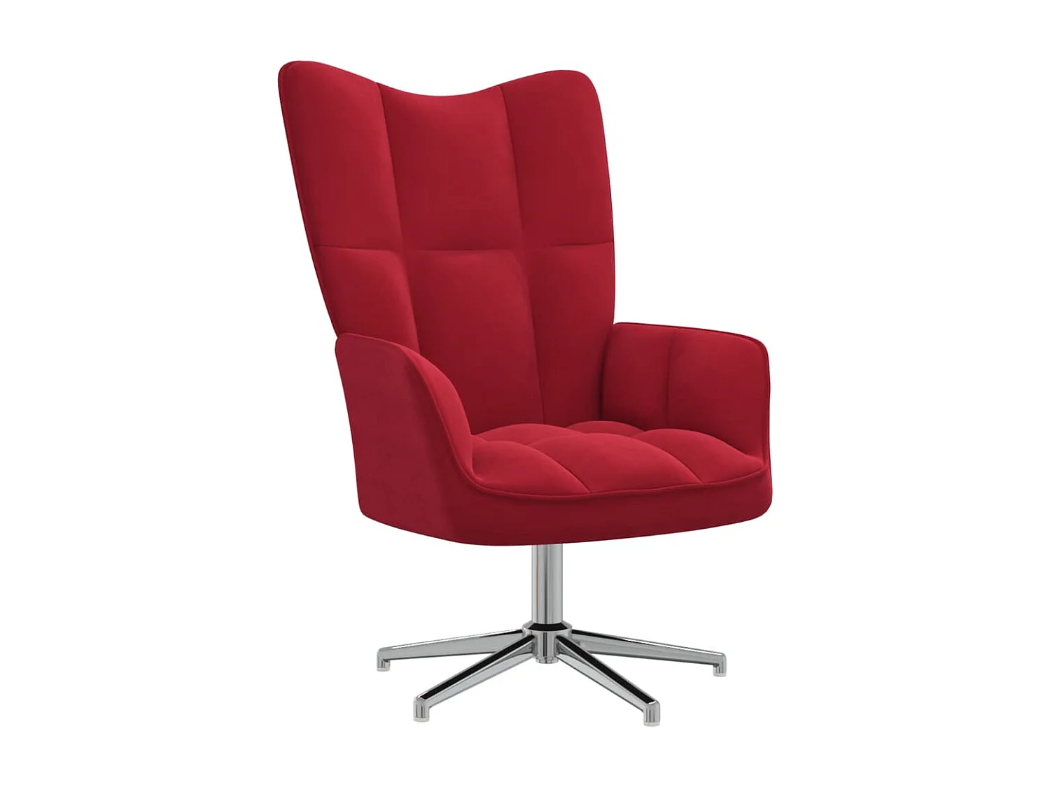 Chaise de relaxation Rouge bordeaux Velours