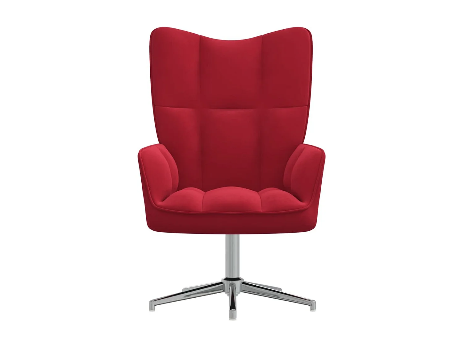 Chaise de relaxation Rouge bordeaux Velours