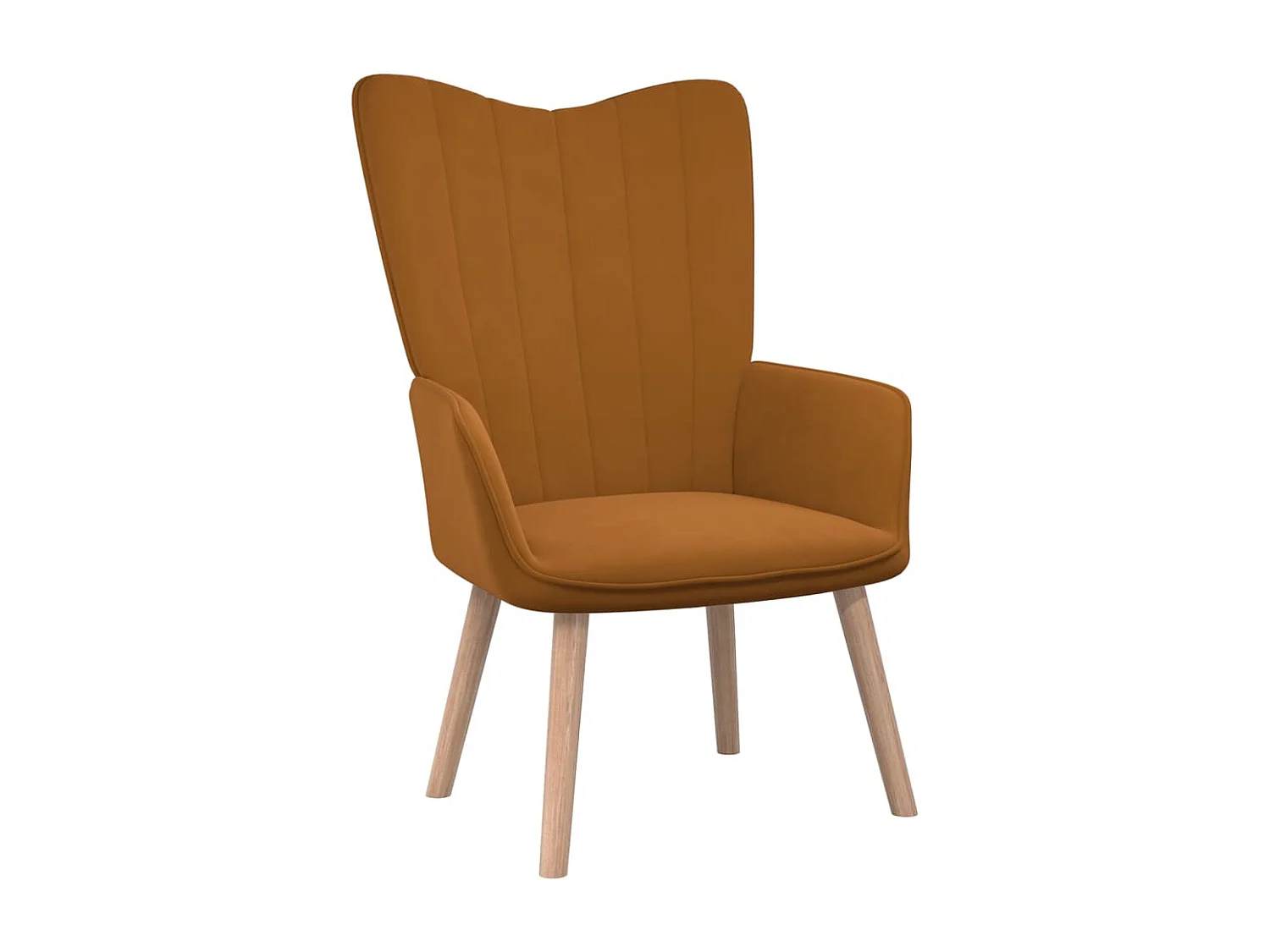 Chaise de relaxation Marron Velours 10