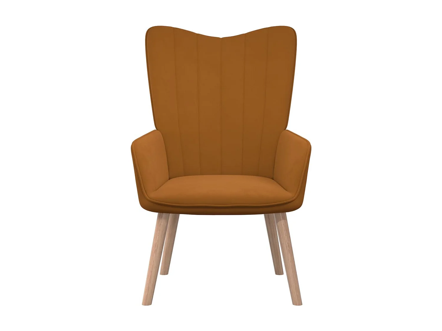 Chaise de relaxation Marron Velours 10