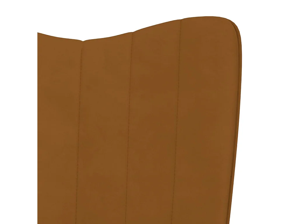 Chaise de relaxation Marron Velours 10