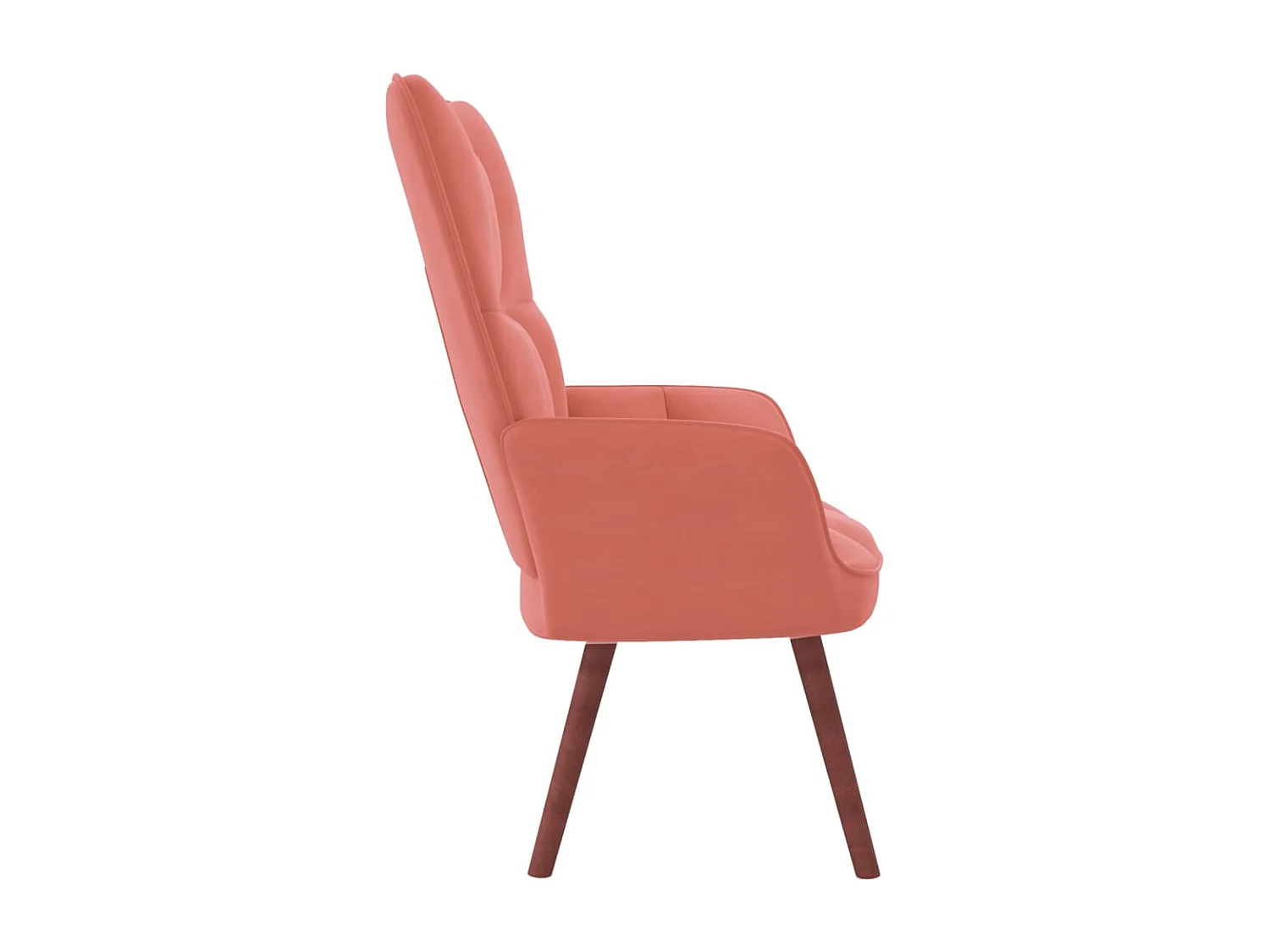Chaise de relaxation Rose Velours 13