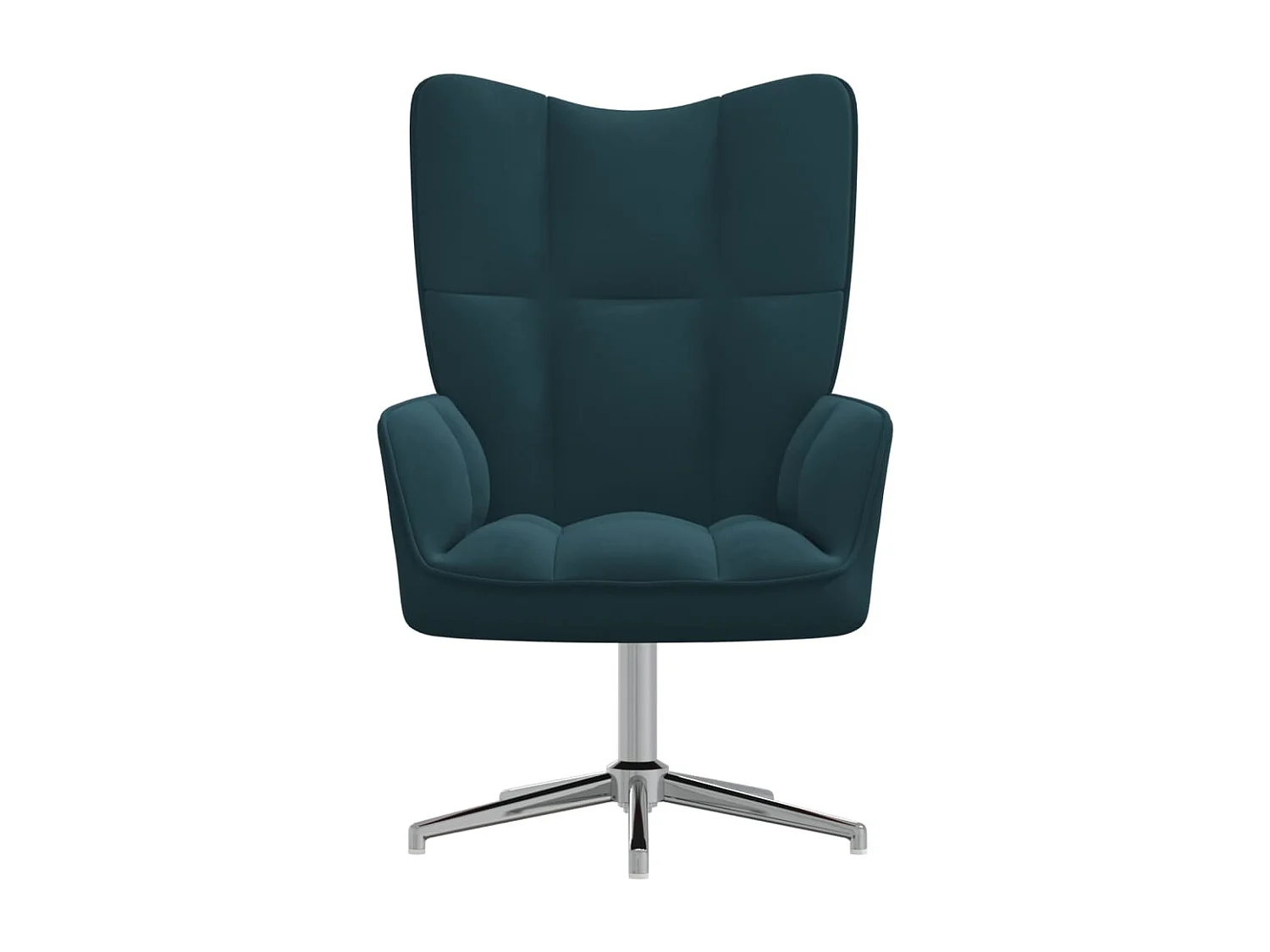 Chaise de relaxation Bleu Velours 6