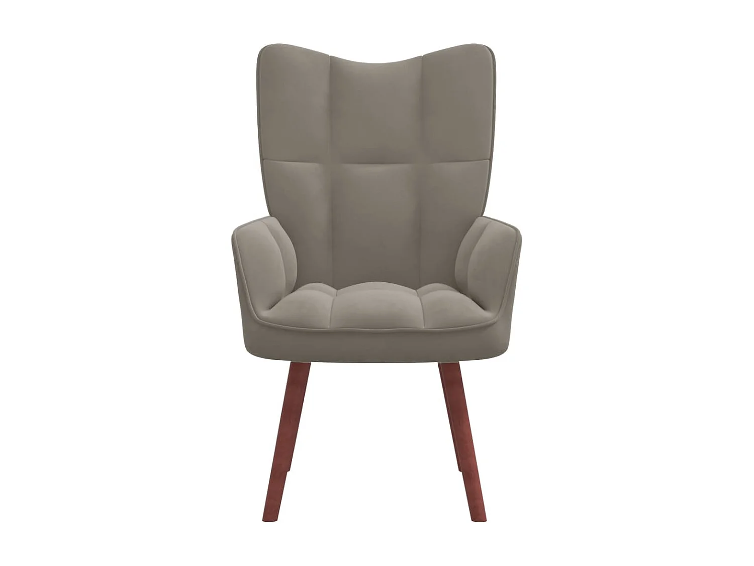 Chaise de relaxation Gris clair Velours