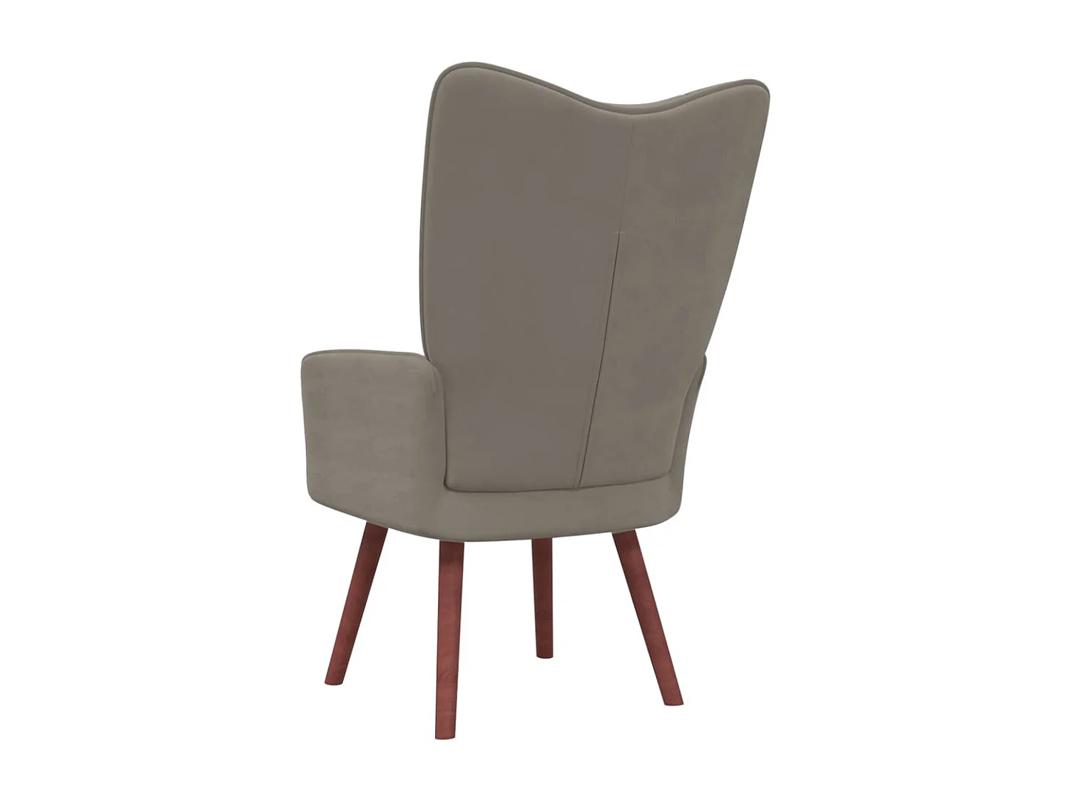 Chaise de relaxation Gris clair Velours