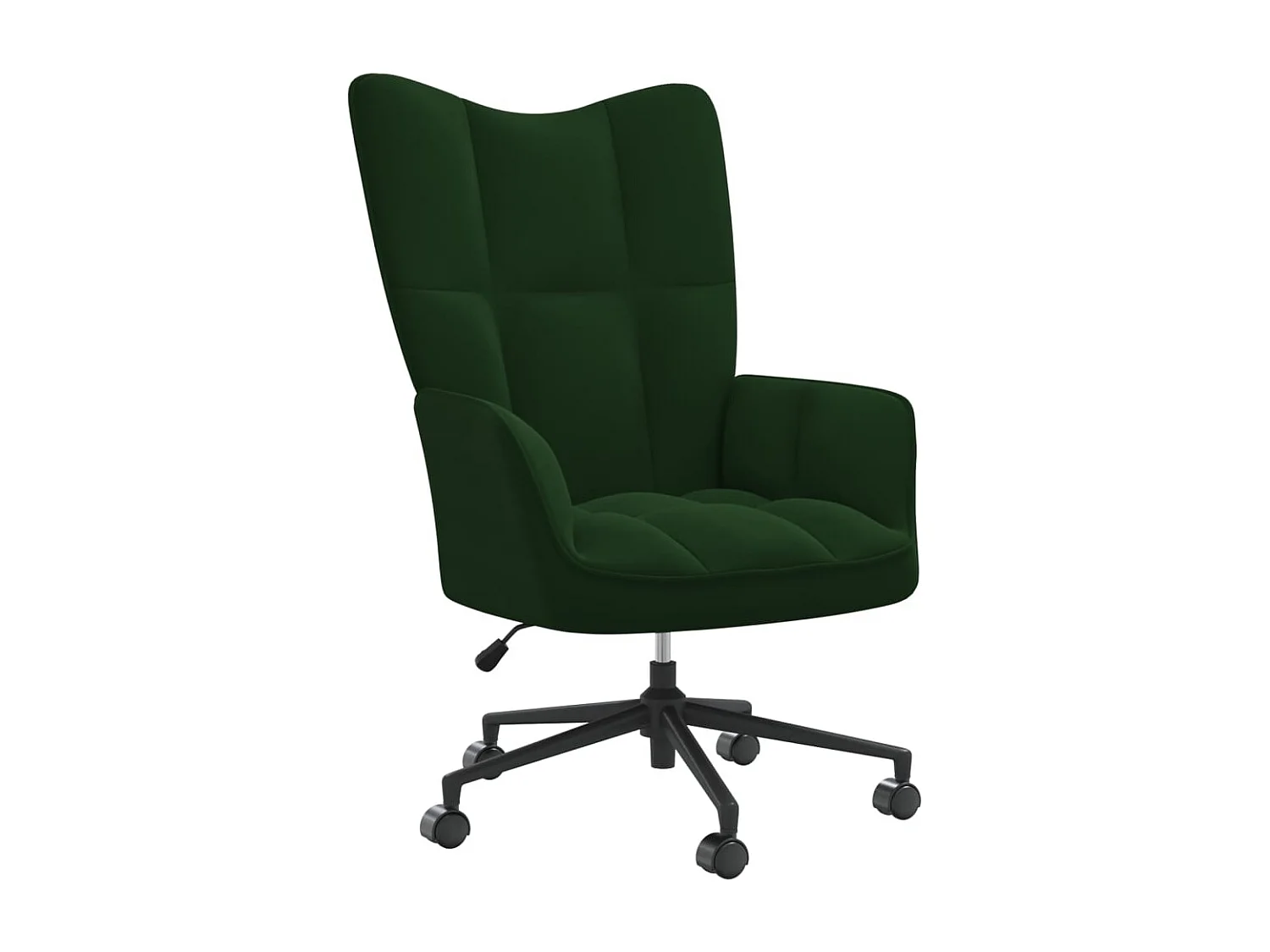 Chaise de relaxation Vert foncé Velours 4