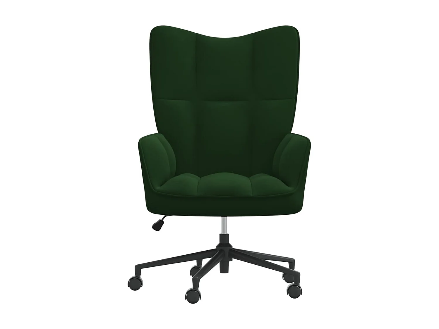 Chaise de relaxation Vert foncé Velours 4