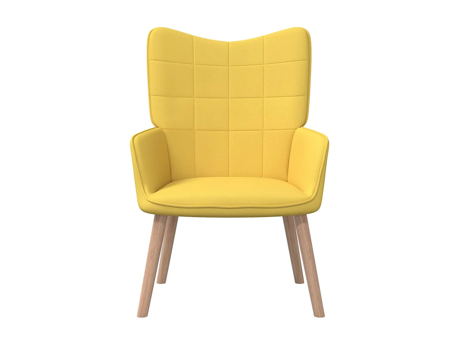 Chaise de relaxation 62x68,5x96 Jaune moutarde Tissu