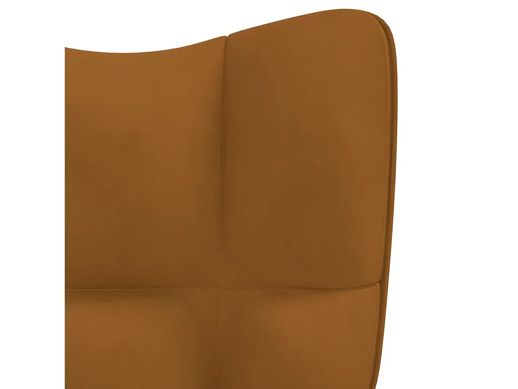 Chaise de relaxation Marron Velours 6