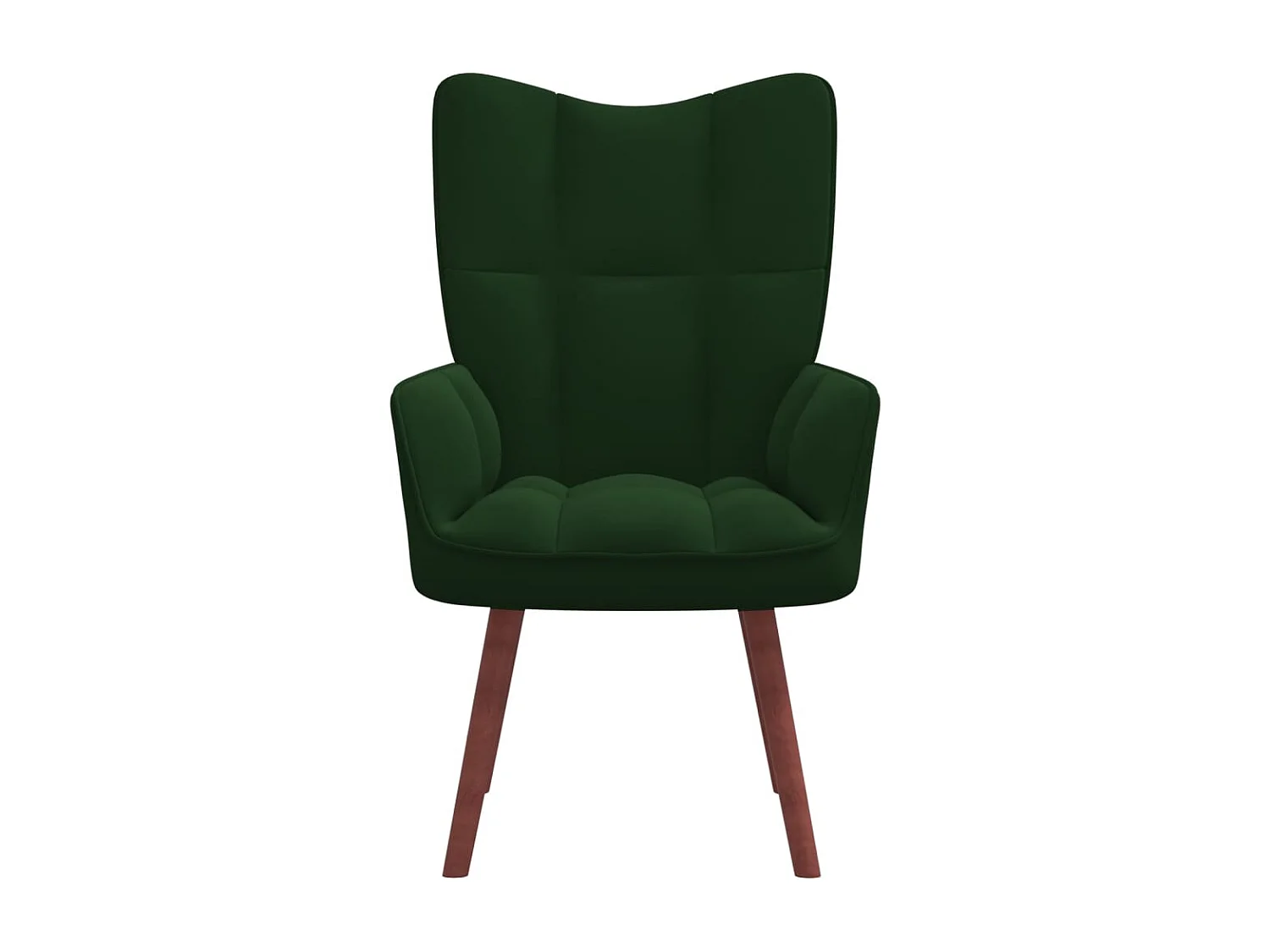 Chaise de relaxation Vert foncé Velours 10