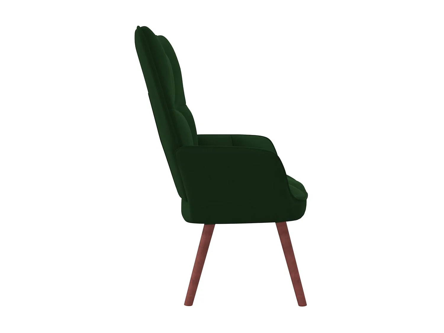 Chaise de relaxation Vert foncé Velours 10