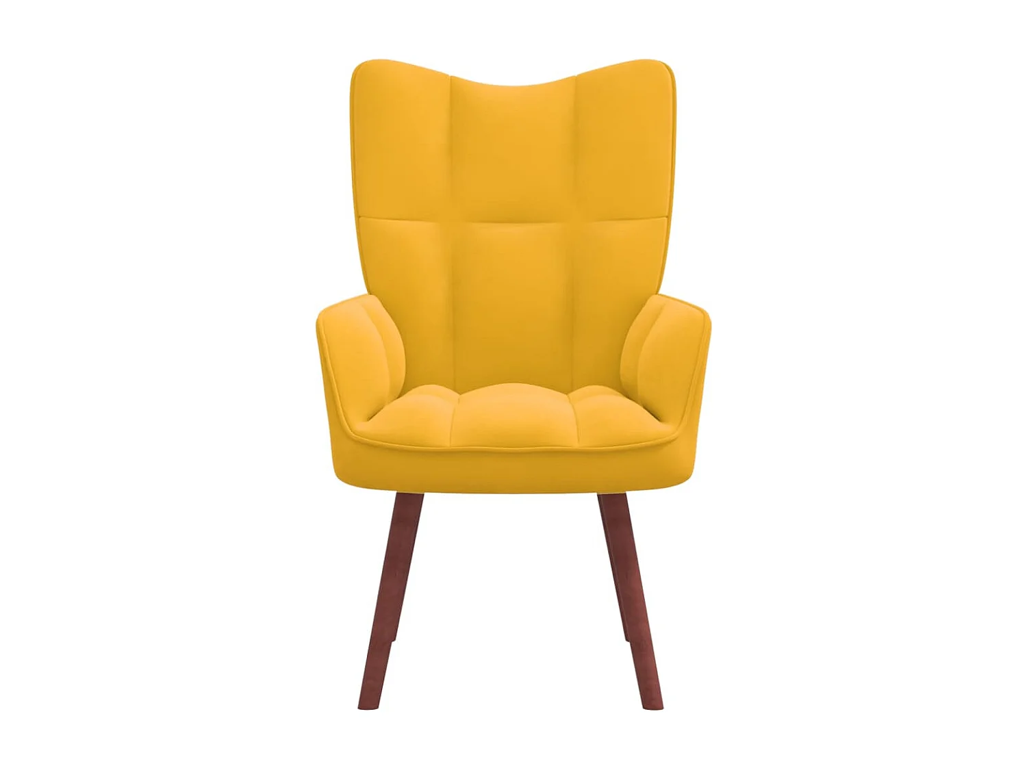 Chaise de relaxation Jaune moutarde Velours 11