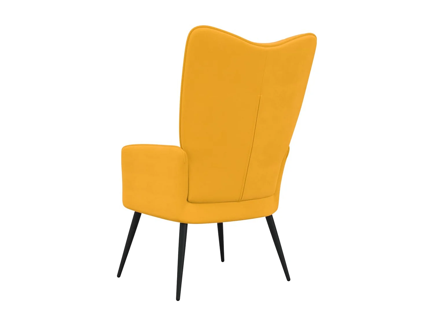 Chaise de relaxation Jaune moutarde Velours 13