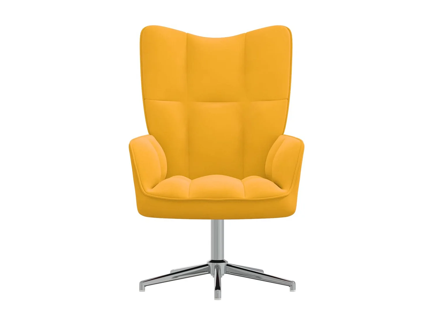 Chaise de relaxation Jaune moutarde Velours 2