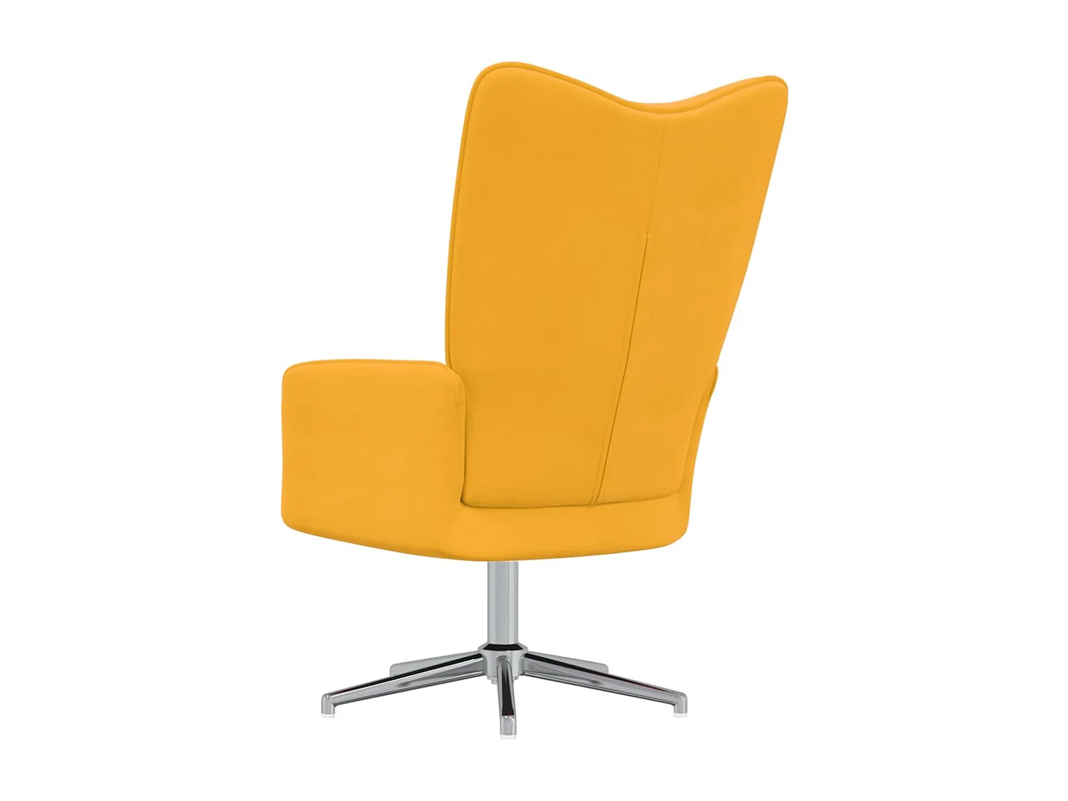 Chaise de relaxation Jaune moutarde Velours 2