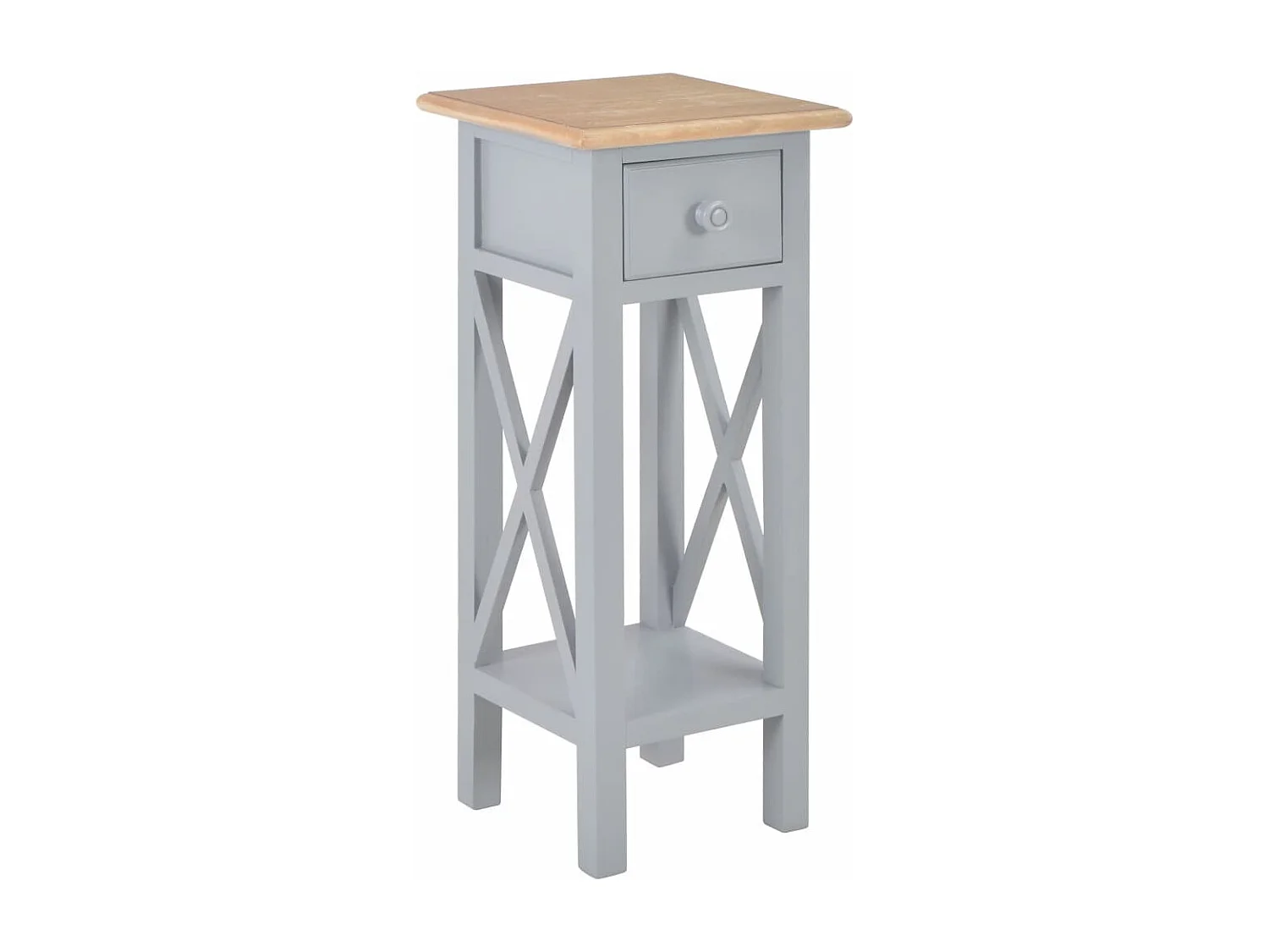 Table d'appoint Gris 27 x 27x65,5 Bois